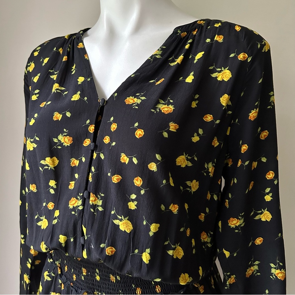 RAILS Jasmine Dress in Yellow Roses Print, S - Picture 8 of 13